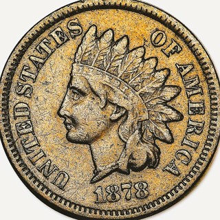 1878 P  Indian Head Cent, Nice Features, Used, Refundable, Ships Free