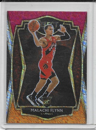 Malachi Flynn 2020-21 Select Prizm Red White Orange Shimmer #170