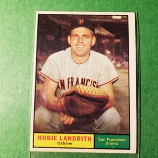 1961 - TOPPS BASEBALL CARD NO. 114 - HOBIE LANDRITH - GIANTS