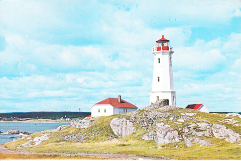 Vintage Postcard Louisbourg Lighthouse, NB, Canada