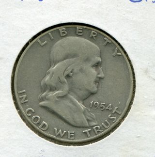 1954 S Franklin Half Dollar-90% Silver!