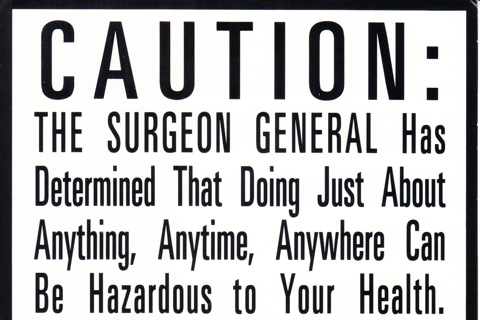 Vintage Postcard CAUTION: