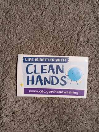 Clean Hands Sticker 