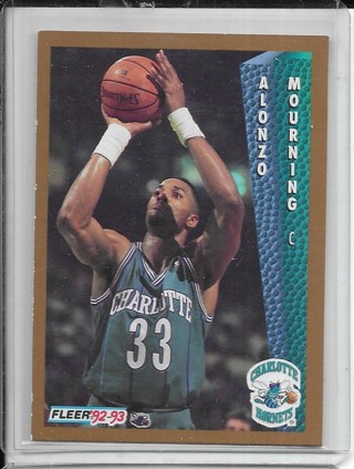 Alonzo Mourning 1992-93 Fleer #311 Rookie Card
