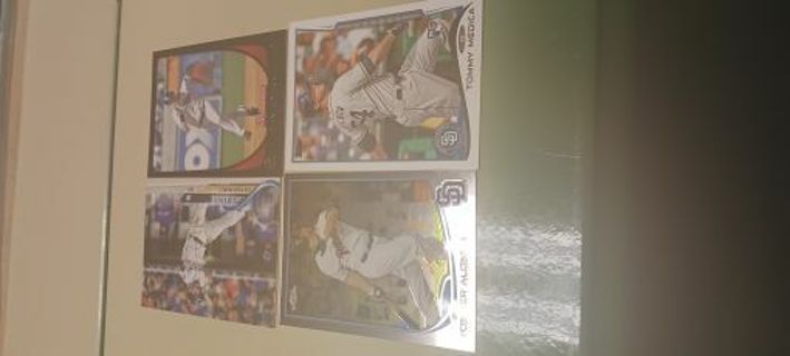 San Diego Padres 4 Card Lot