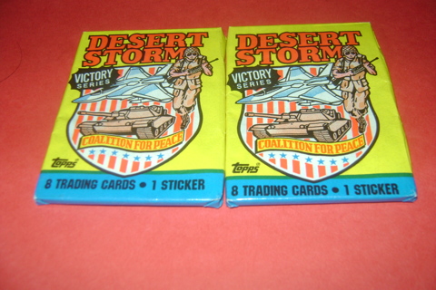 Desert Storm Sealed Trading cards 2 packs