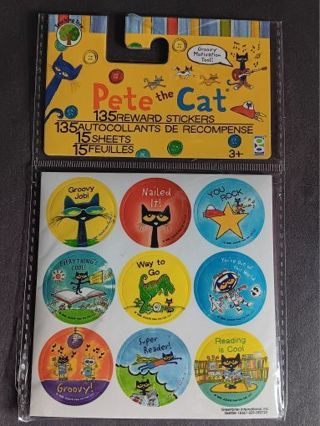 Pete the Cat Reward Stickers 135 pcs
