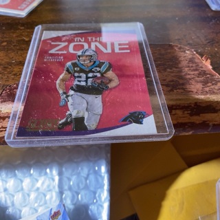 2020 panini score in the zone Christian mccaffrey football card 