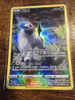 Pokemon Absol GG16/GG70 full art card