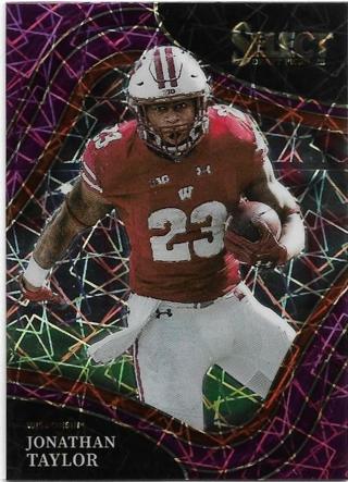 2022 SELECT JONATHAN TAYLOR RED LAZER PRIZM REFRACTOR CARD