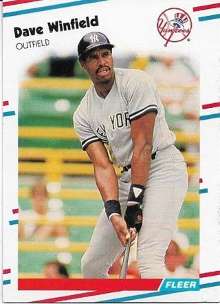 1988 FLEER DAVE WINFIELD CARD