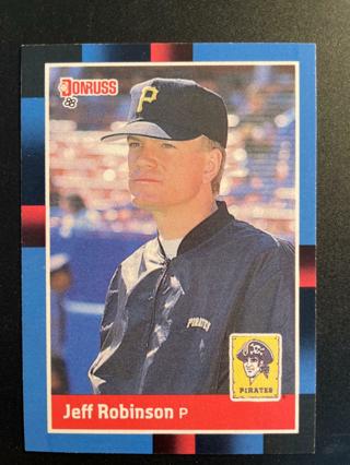 Jeff Robinson 1988 Donruss Pittsburgh Pirates