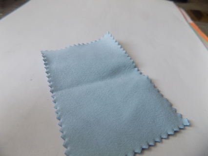 blue jewelry polishing cloth