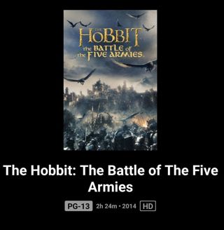 The Hobbit Battle of the five armies