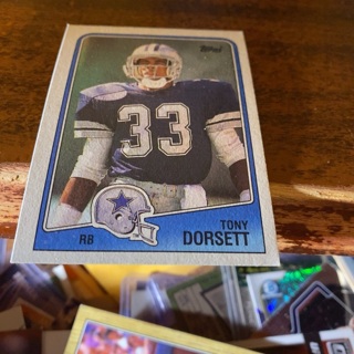 1988 topps tony dorsett football card 