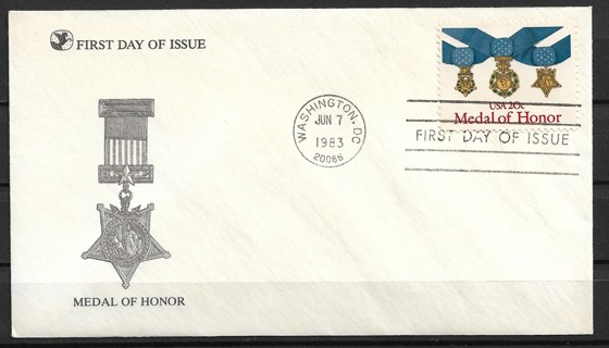 1983 Sc2045 Medal of Honor FDC