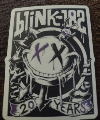 Blink-182 20 years laptop Xbox One PS4 hard hat luggage water bottle sticker