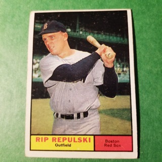 1961 - TOPPS BASEBALL CARD NO. 128 - RIP REPULSKI - RED SOX