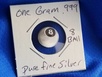 .999 one gram pure fine Silver Art round collectible ☆☆