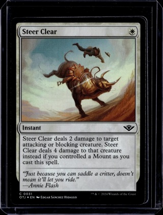 Steer Clear - 31 - Foil - OTJ - NM - MTG - Magic the Gathering