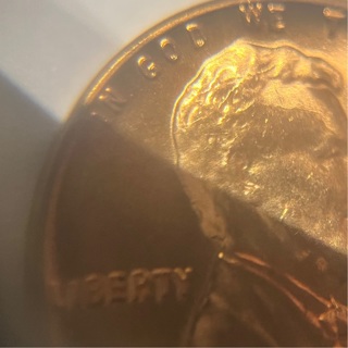 Cracked Skull 1958 Wheat Penny 