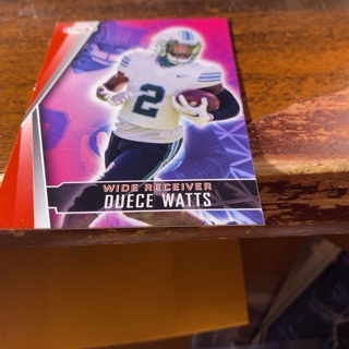 2022 sage deuce watts football card 