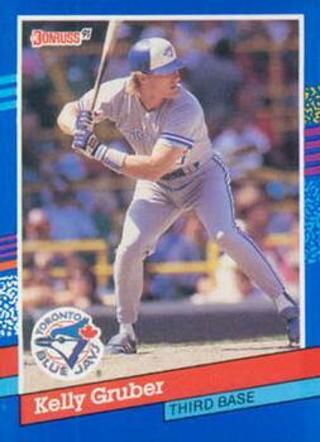 Kelly Gruber 1991 Donruss Toronto Blue Jays