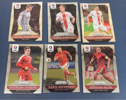 2016 Panini Prizm euro soccer lot