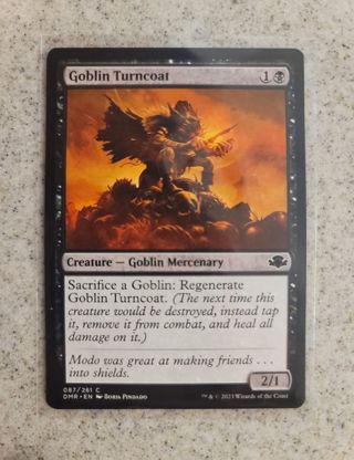 Magic the Gathering Dominaria Remastered Goblin Turncoat card New in Sleeve