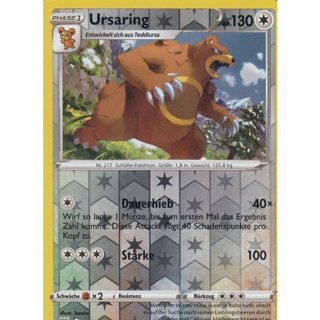  Tradingcard - Pokemon 2022 Ursaring 123/189 REVERSE HOLO 
