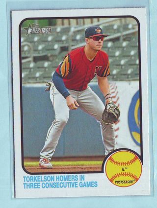 2022 Topps Heritage Minors Spencer Torkelson Baseball Card # 110 Tigers