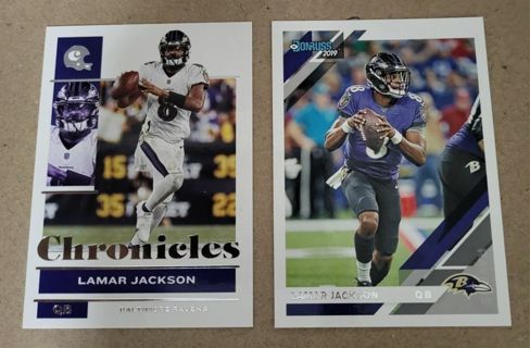 Lamar Jackson cards Baltimore Ravens