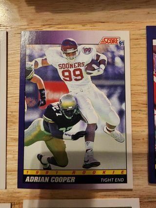 91 Score Adrian Cooper #587 Rookie