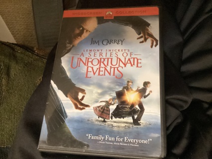 DVD-A SERIES OF UNFORTUNATE EVENTS with JIM GARREY