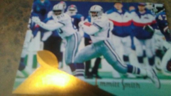 1994 PINNACLE EMMITT SMITH DALLAS COWBOYS FOOTBALL CARD# 81 HALL OF FAMER