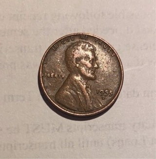 1955 D LINCOLN WHEAT CENT 