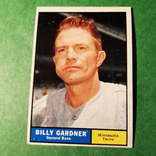 1961 - TOPPS BASEBALL CARD NO. 123 - BILLY GARDNER - TWINS