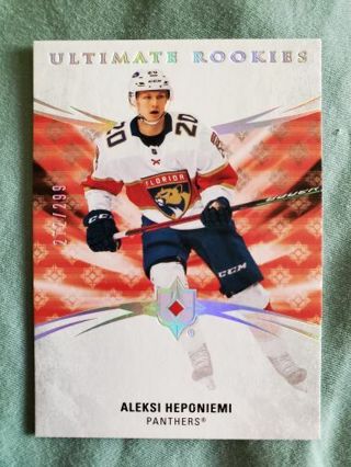 2020-21 Upper Deck Ultimate Collection Rookie Aleksi Heponiemi