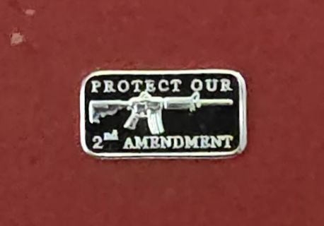 One AK Rifle 1 Gram .999 Fine Silver Bar. Protect Our 2nd Amendment