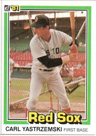 1981 Donruss Carl Yastrzemski #214