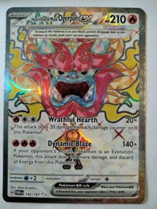 Ogerpon ex 192/167 double rare holo nm pokemon