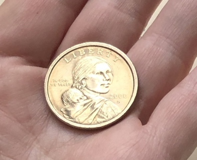 2000 P Sacagawea US One Dollar Coin Philadelphia mint mark