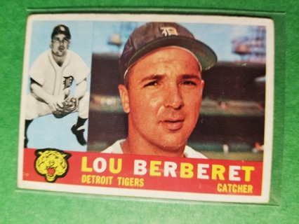 1960 - TOPPS EXMT - NRMT BASEBALL - CARD NO. 6 - LOU BERBERET - TIGERS