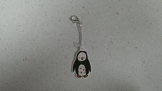 PENGUIN Charm Clip NEW Handmade