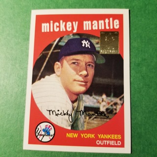 Topps Mickey Mantle Commemorative 1959 RP   New York Yankees