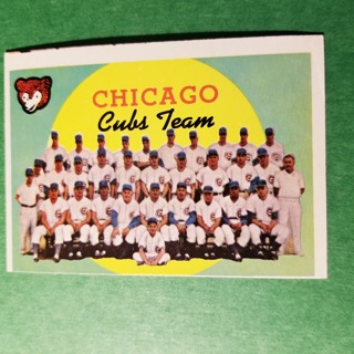 1959 TOPPS EXMT - NRMT BASEBALL CARD NO 304 -  CHICAGO TEAM - CUBS