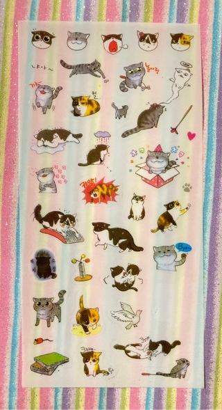 Kawaii cat stickers 