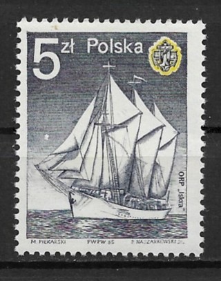 1985 Poland Sc2688 Polish Navy 40th Anniversary MH