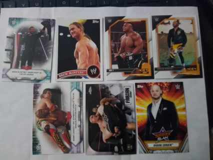 7 card WWE current stars lot