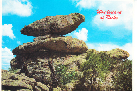 Vintage Postcard Wonderland of Rocks, AZ